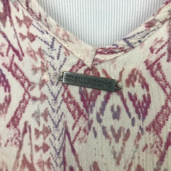 Billabong Boho Blouse Top Small Open Back - Picture 6 of 8